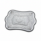 hadad bros Decorative silver tray with intricate designs on a white background