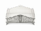 silver napkin holder for shabbat and holidays dinner table by hadad bros silverware