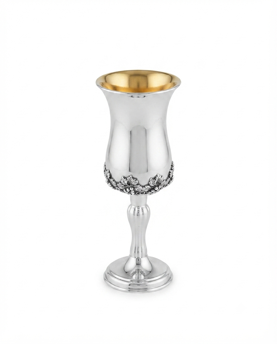 pure silver 925 kiddush goblet for shabbat by hadad bros silverware