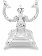 shabbat silver candlesticks oil candleholder by hadad bros silverware