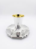 silver kiddush set for shabbat by hadad bros