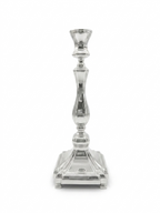 Two sterling silver 925 candle holders on a white background