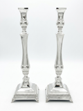 Pair of silver 925 candlesticks with decorative patterns by hadad bros