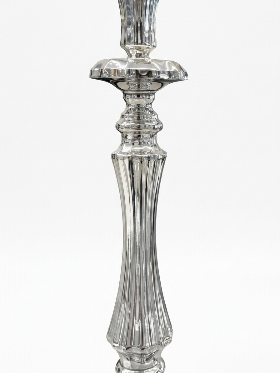 Pair of silver 925 candlesticks with decorative patterns by hadad bros