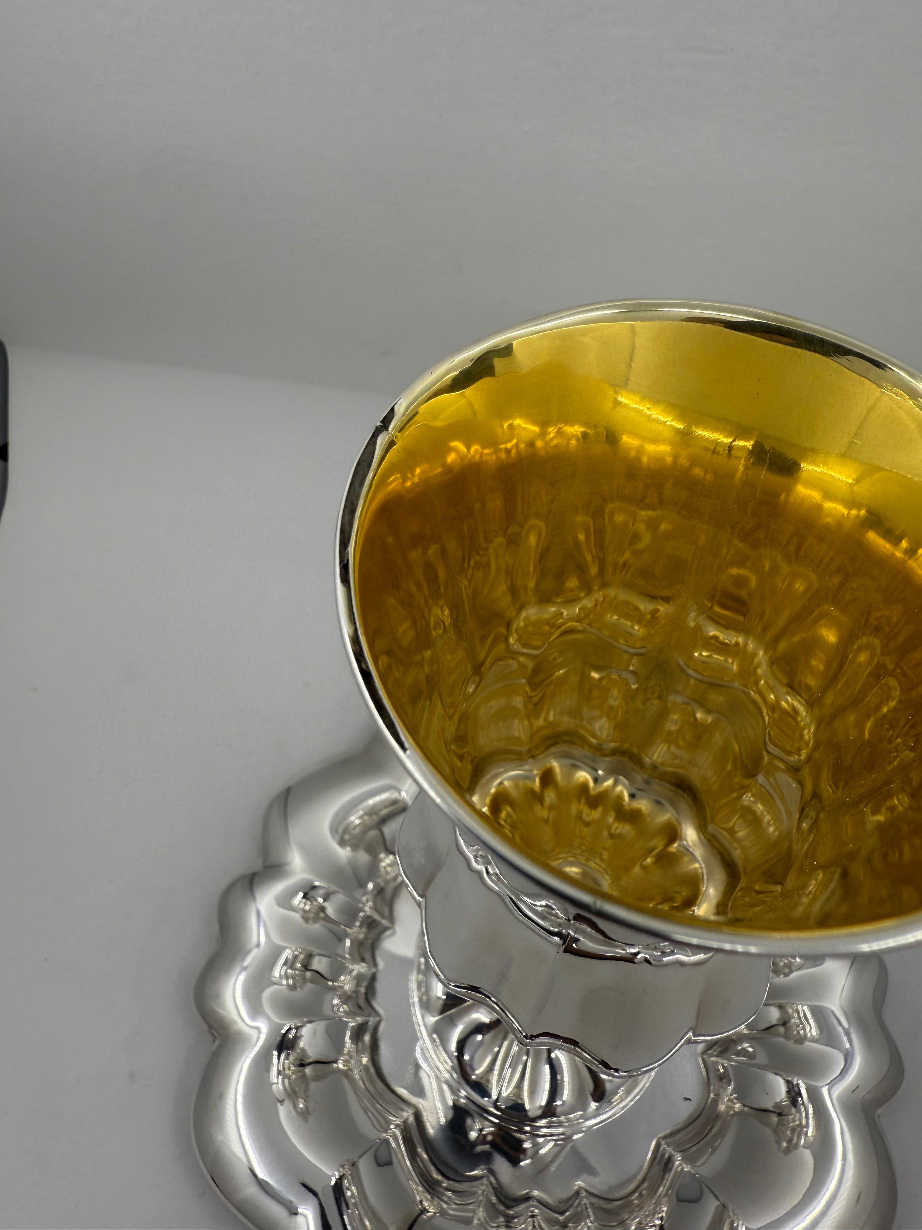 Silver Dipped Luna Kiddush Set