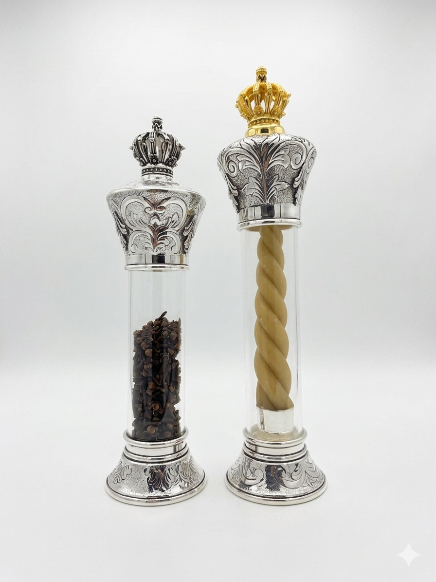 Havdalah & Besamim Set Hammered