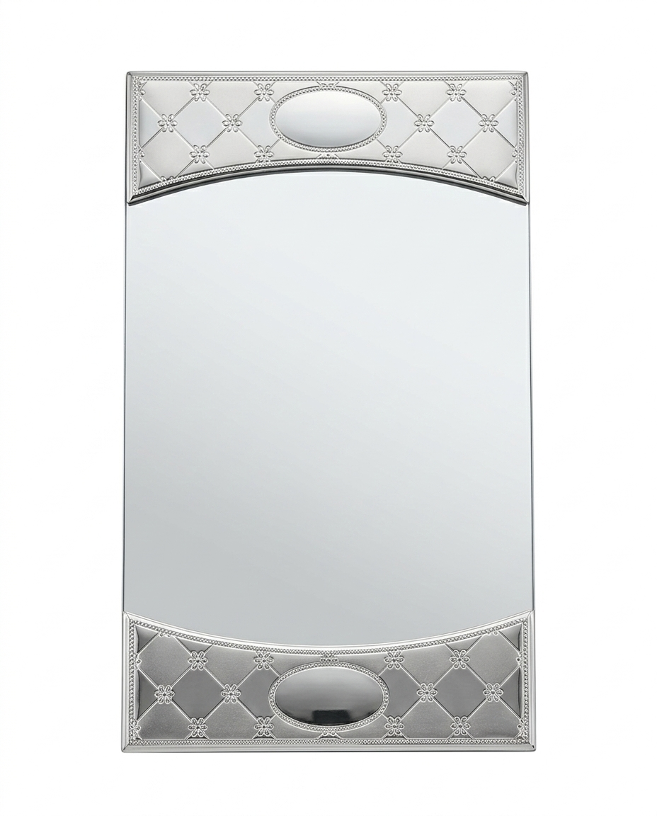 silver Decorative challah tray