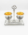 silver salt shaker for shabbat and hamotzi by hadad bros
