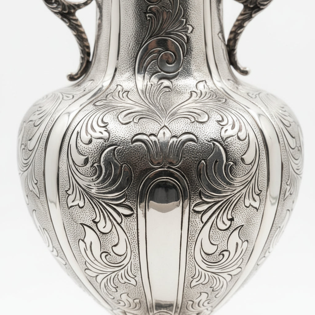 Vase Kaza with Handles Hammered - L
