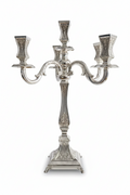 Silver candelabra hadad bros on a white background