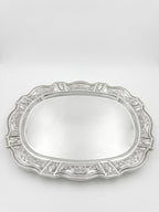 Large Silver Tray – Lugano Hammered Design