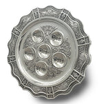 silver passover plate for juwish holiday