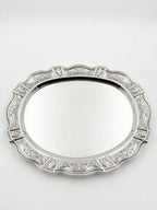 Large Silver Tray – Lugano Hammered Design