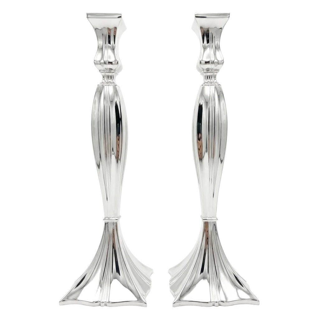 Sterling Silver 925 Shabbat Candlesticks - Hinuma Design